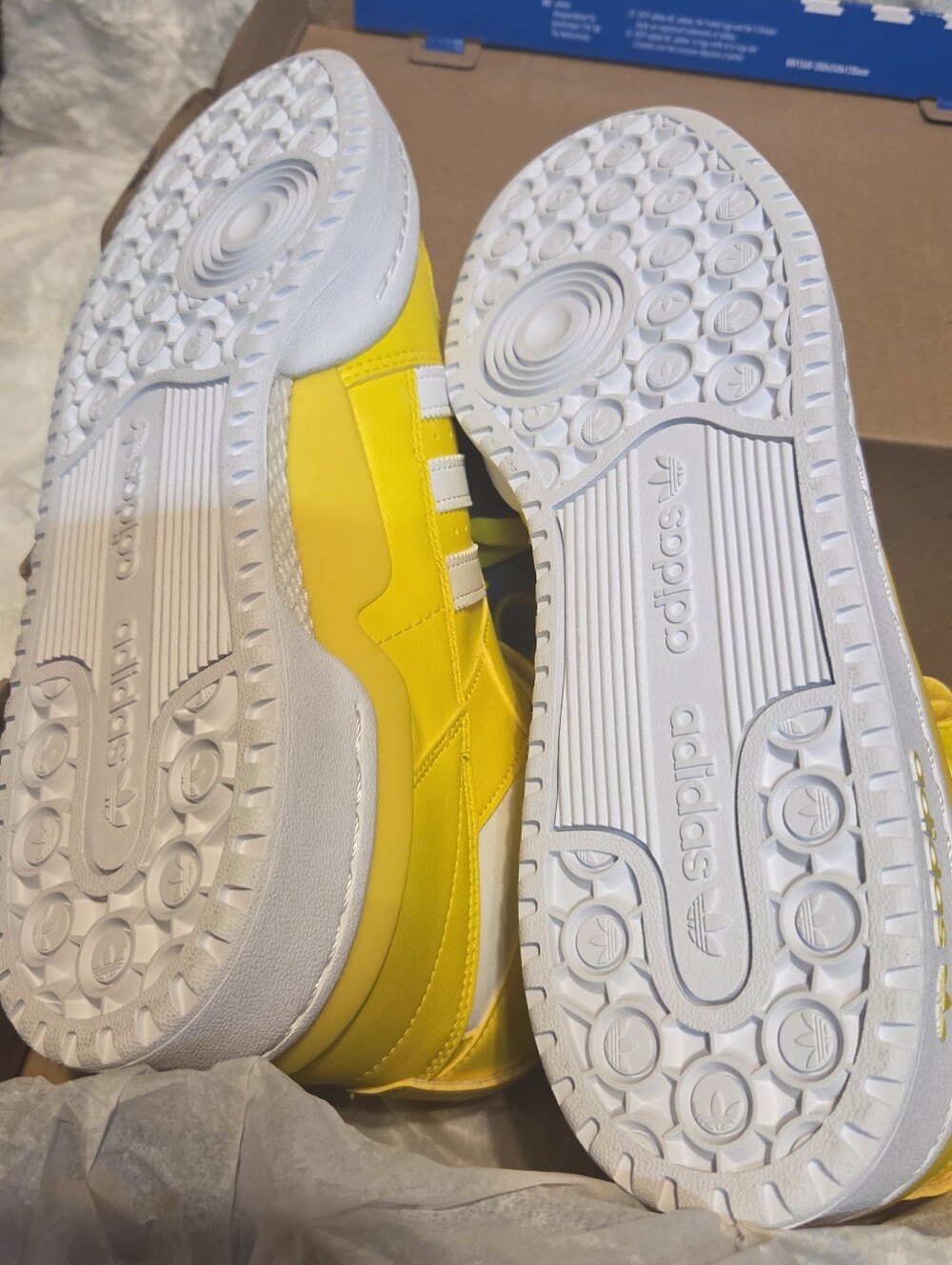 Size 10.5 - Adidas Forum Mid Yellow White GY5791  New In Box - Picture 8 of 11
